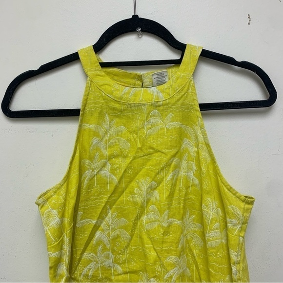 C&C California 100% Linen Palm Tree Dress - Picture 8 of 11